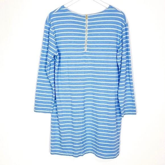 Sail To Sable Blue Striped Dress - Picture 5 of 10